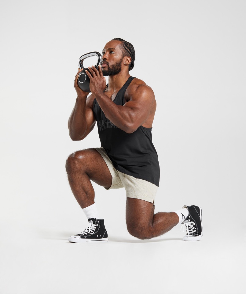 Pantalón Corto Gymshark Gris Guijarro Power 5