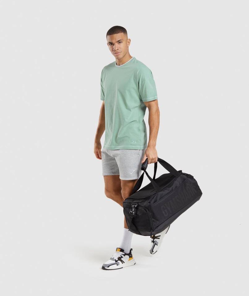 Camiseta Gymshark Receso Maya Azul-blanco