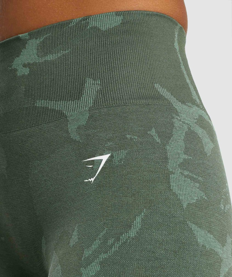 Gymshark Savanna-green Adapt Camo Sin Costuras Legging