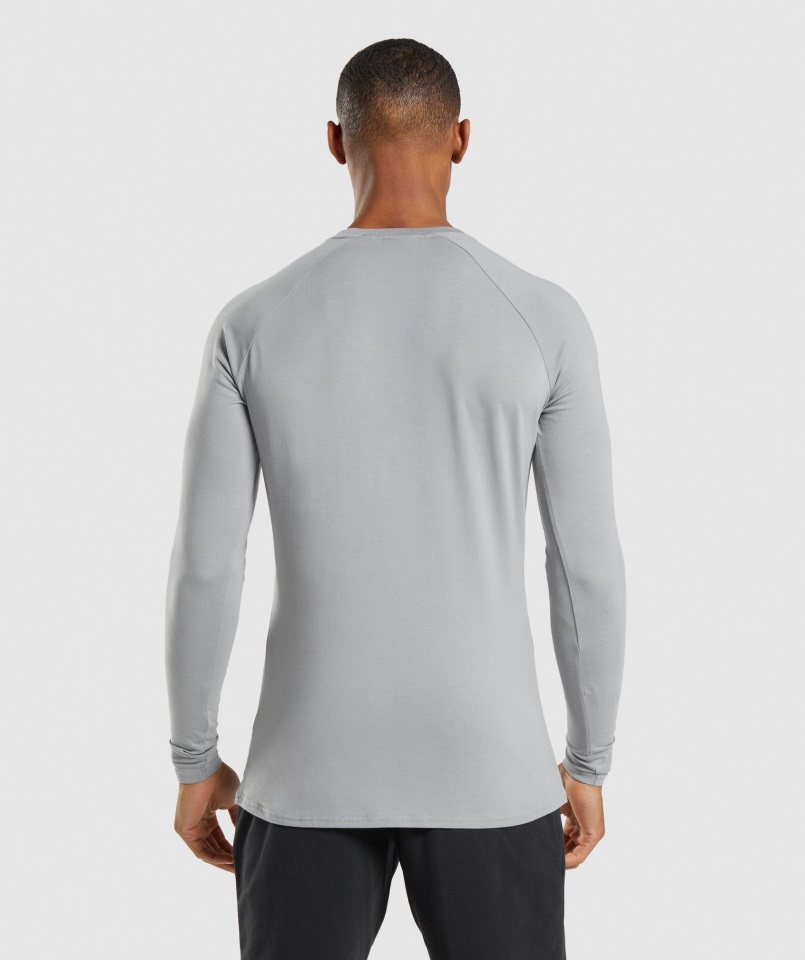 Camiseta De Manga Larga Gymshark Smokey Grey Apollo