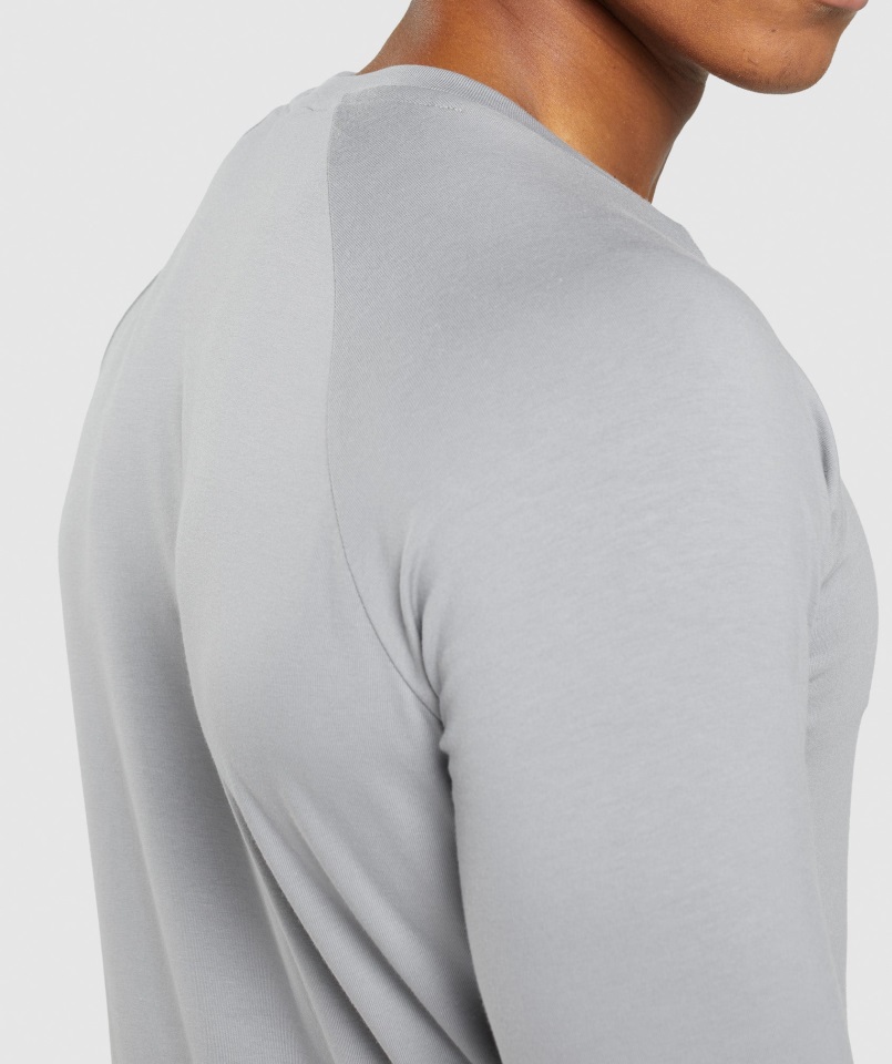 Camiseta De Manga Larga Gymshark Smokey Grey Apollo
