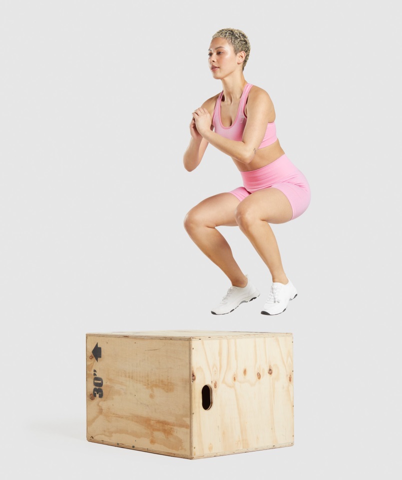 Pantalones Cortos Gymshark Sorbet Rosa Jaspeado Vital Sin Costuras 2.0