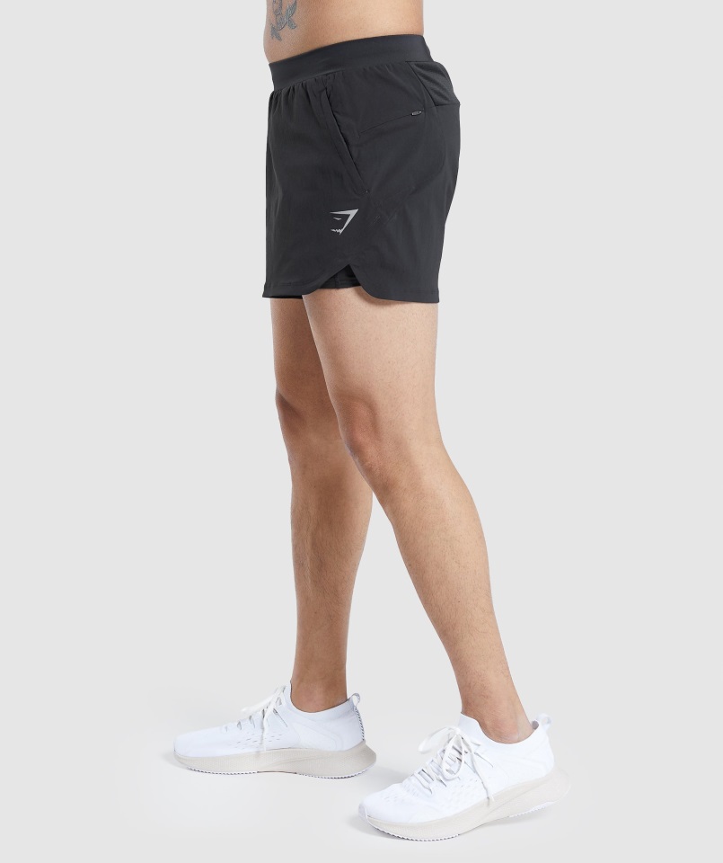 Pantalones Cortos 2 En 1 Gymshark Speed Evolution 3" Negro