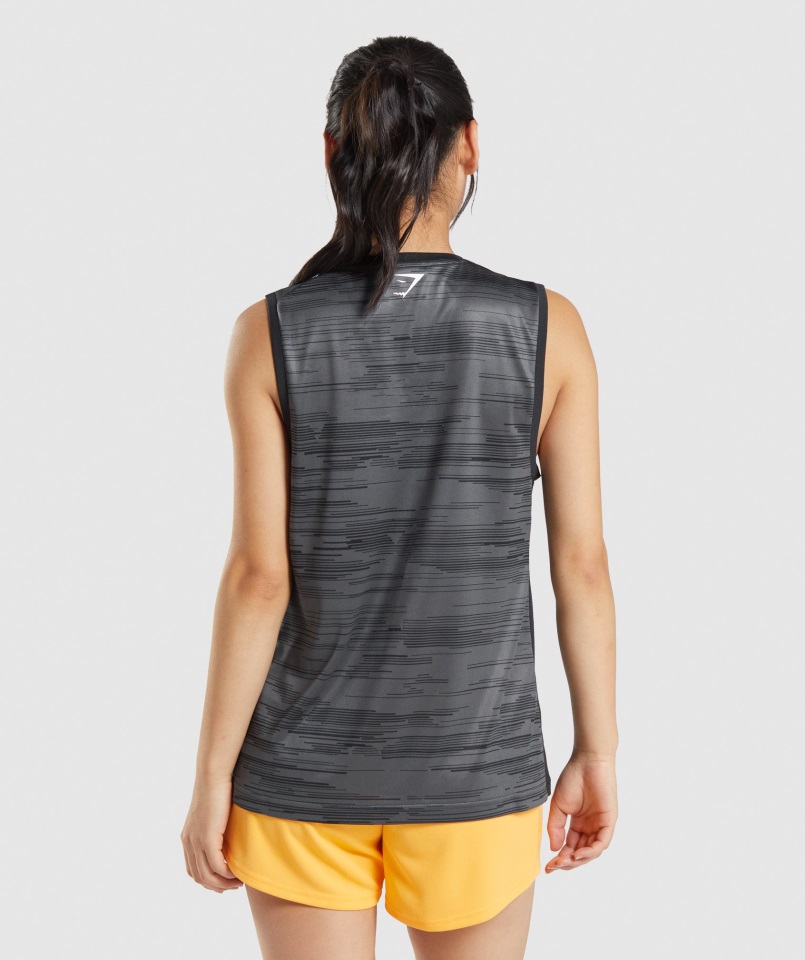 Gymshark Sport Camiseta Suelta Estampado Negro
