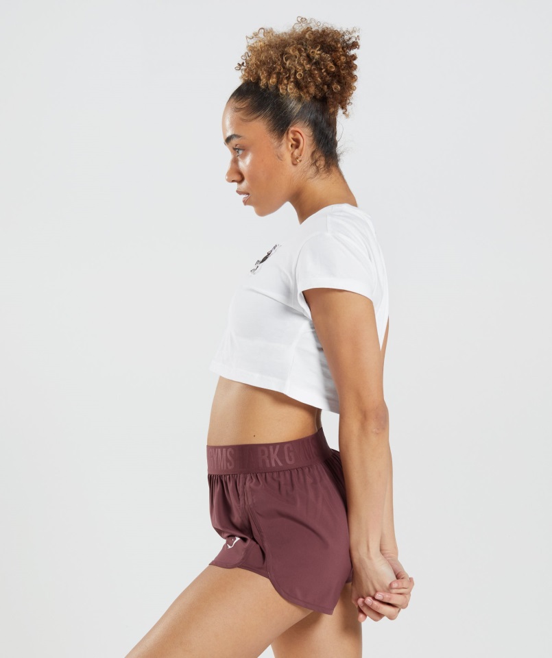 Paquete De Pegatinas Gymshark Camiseta Corta Blanca