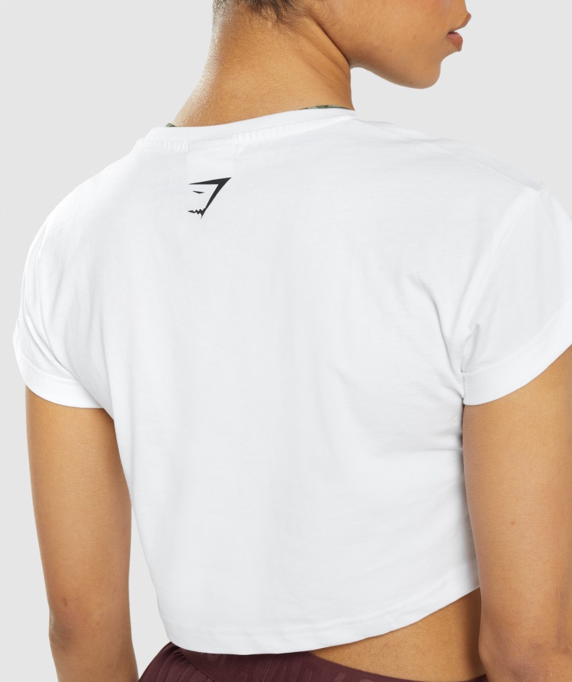 Paquete De Pegatinas Gymshark Camiseta Corta Blanca