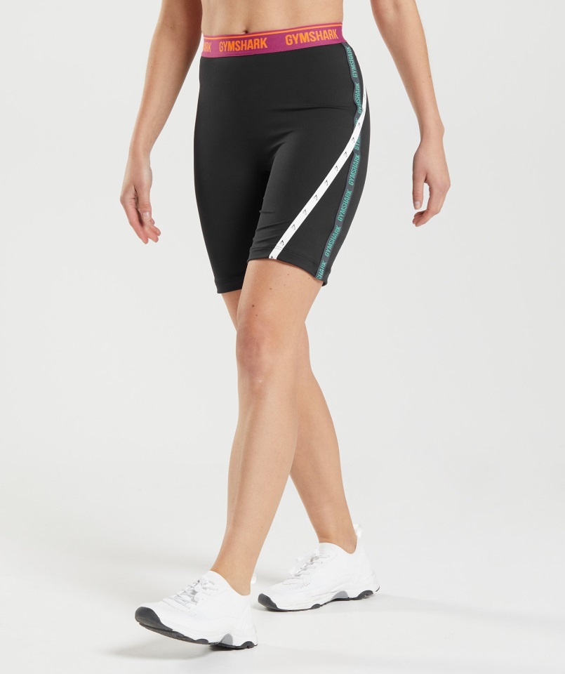 Culote De Ciclista Gymshark Strike Negro-rosa Dragón-verde Alpino