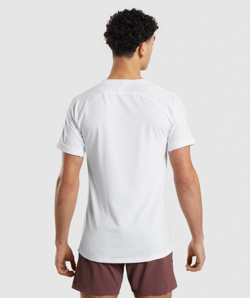 Gymshark Studio Amplificar Camiseta Blanca