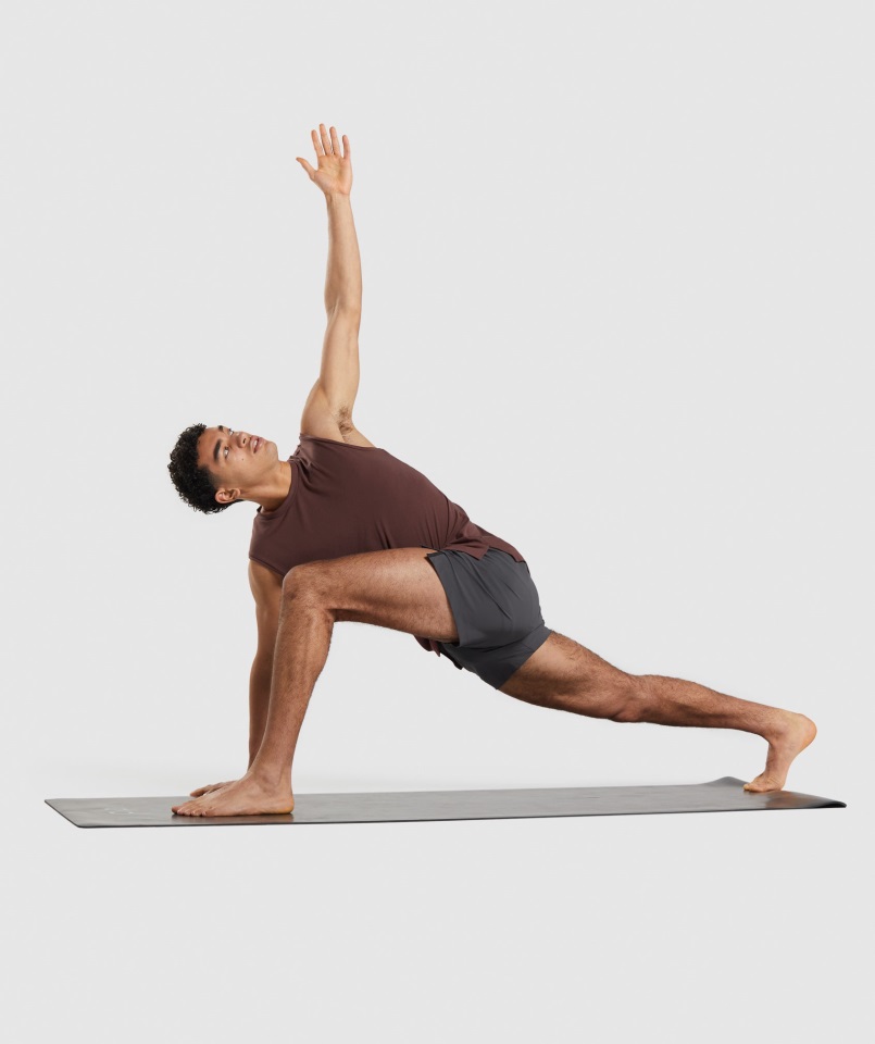 Gymshark Studio Amplificar Tanque Marrón Cereza