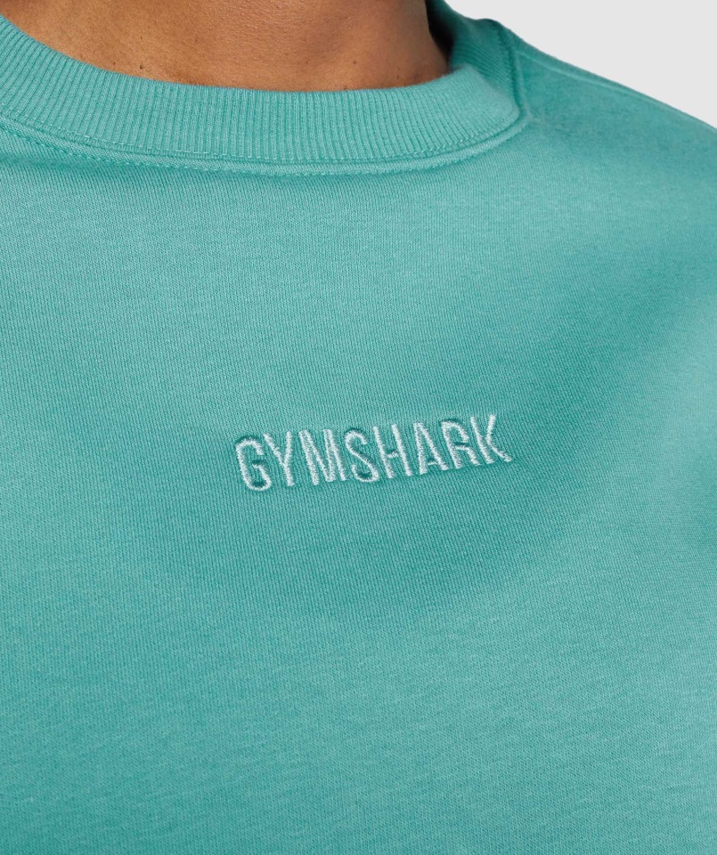 Sudadera Gymshark Pulso Verde Azulado