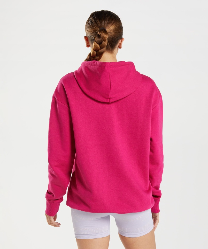 Gymshark Training Boyfriend Sudadera Con Capucha Rosa Magenta