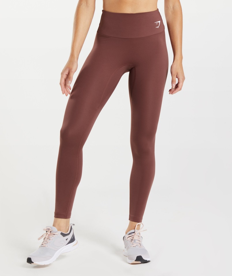 Leggings De Entrenamiento Gymshark Marrón Cereza