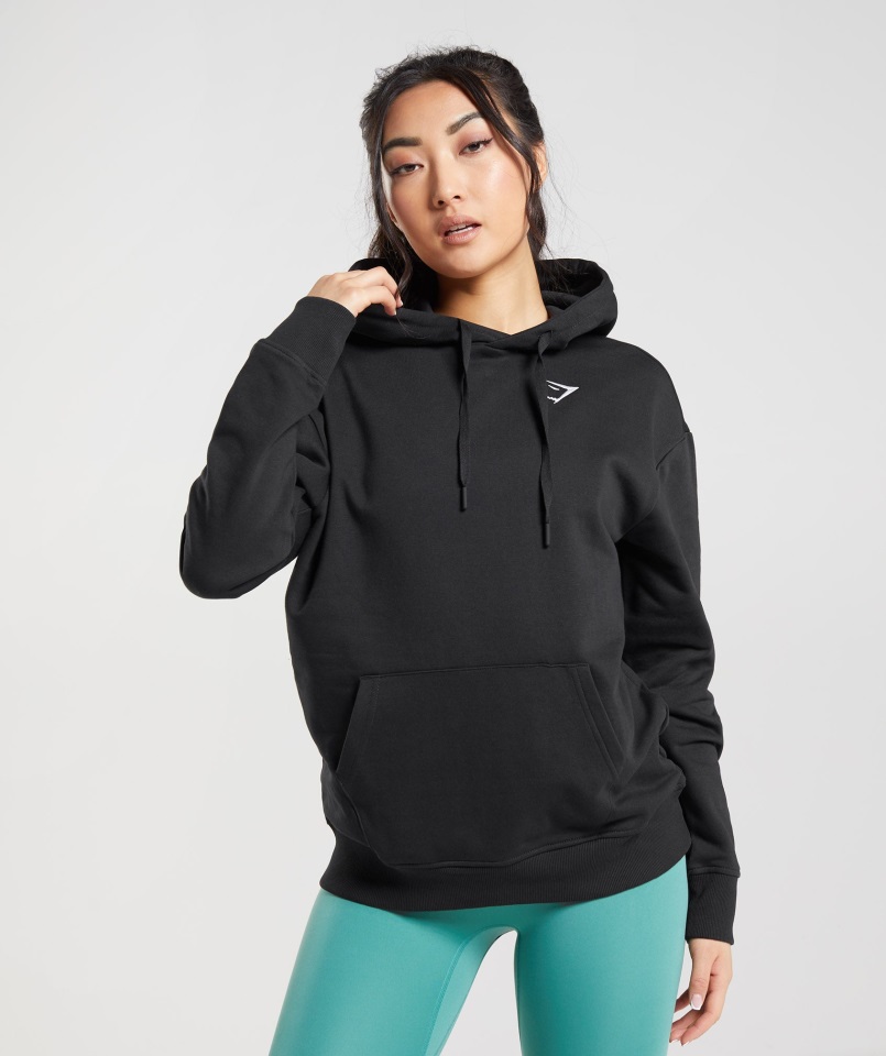 Gymshark Training Sudadera Con Capucha Extragrande Negra