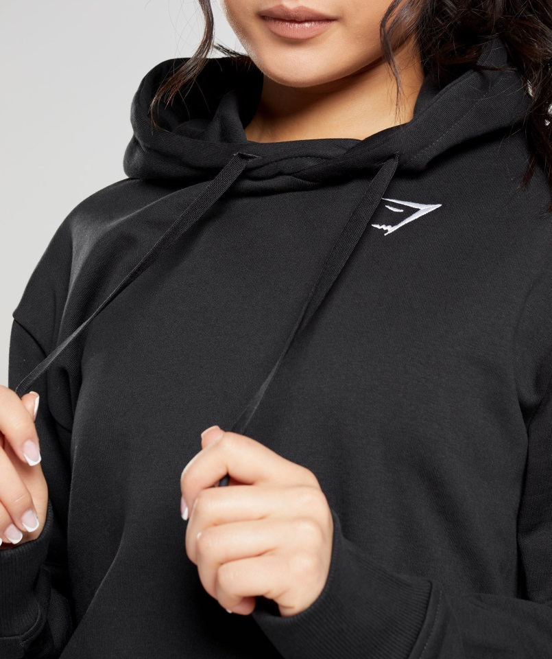 Gymshark Training Sudadera Con Capucha Extragrande Negra