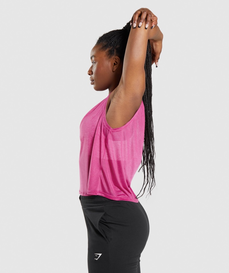 Gymshark Entrenamiento Tanque De Gran Tamaño Dragón Rosa