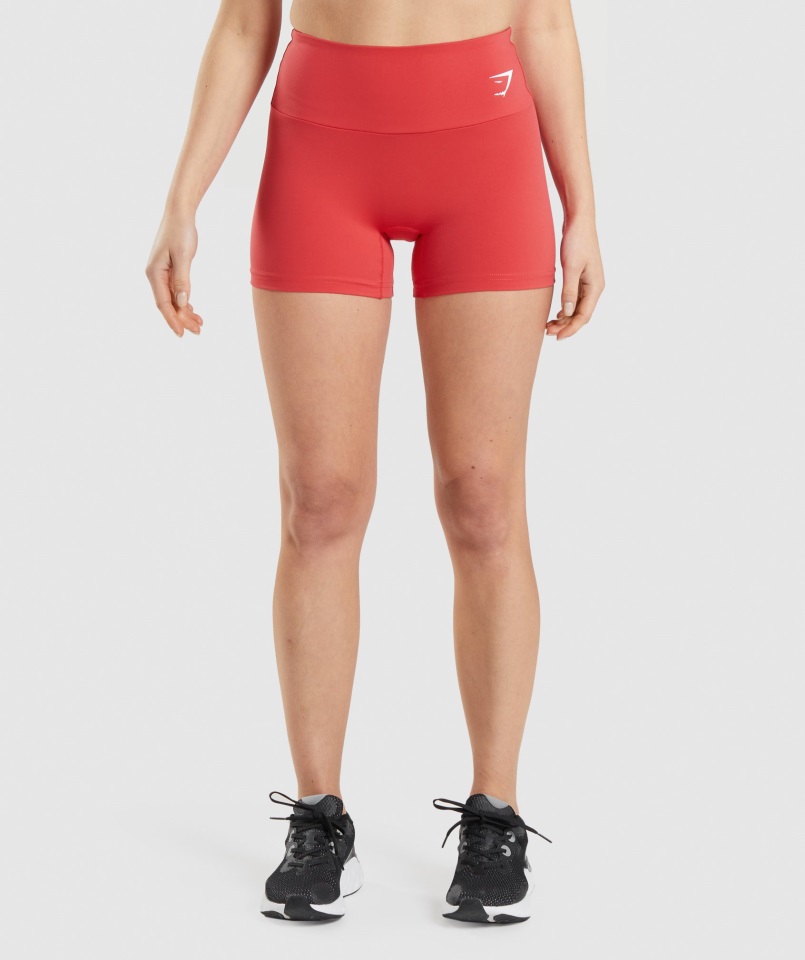 Pantalones Cortos De Entrenamiento Gymshark Rojo Rubí