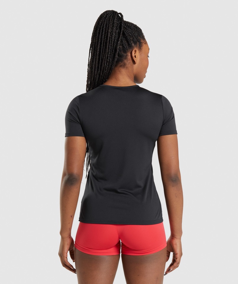 Camiseta De Entrenamiento Gymshark Negra