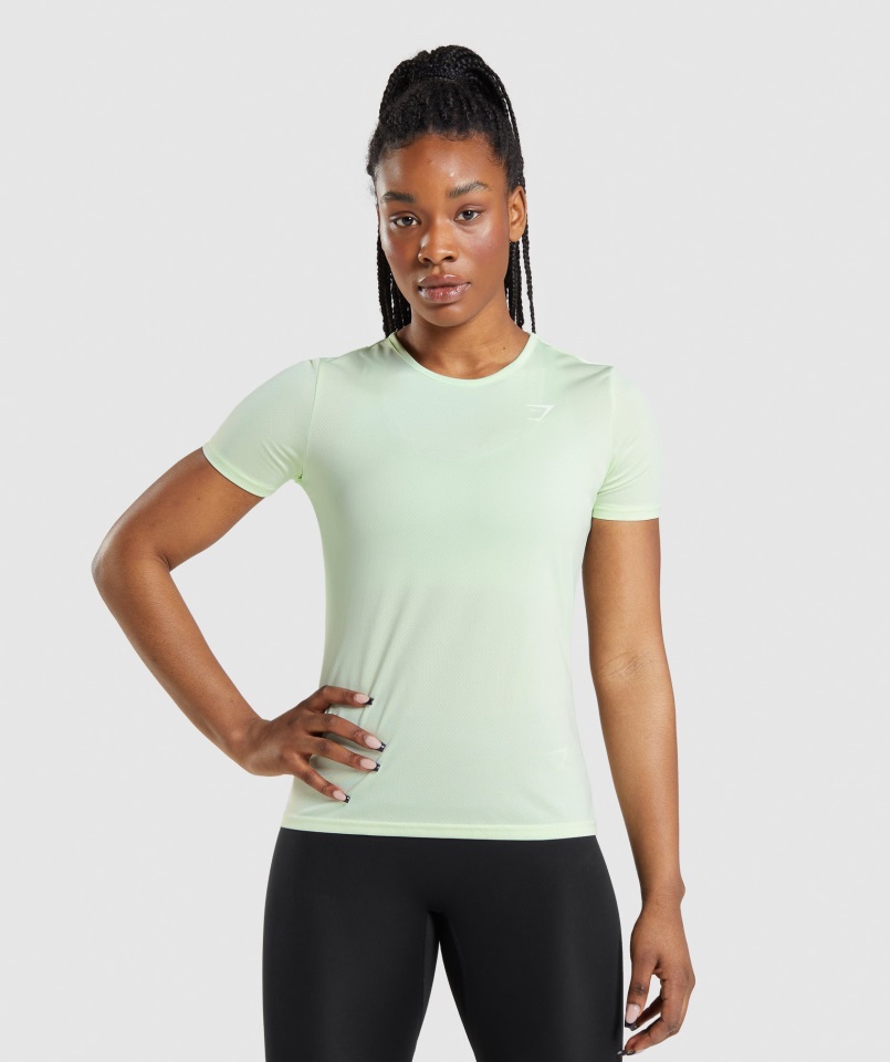 Camiseta De Entrenamiento Gymshark Verde Pepino