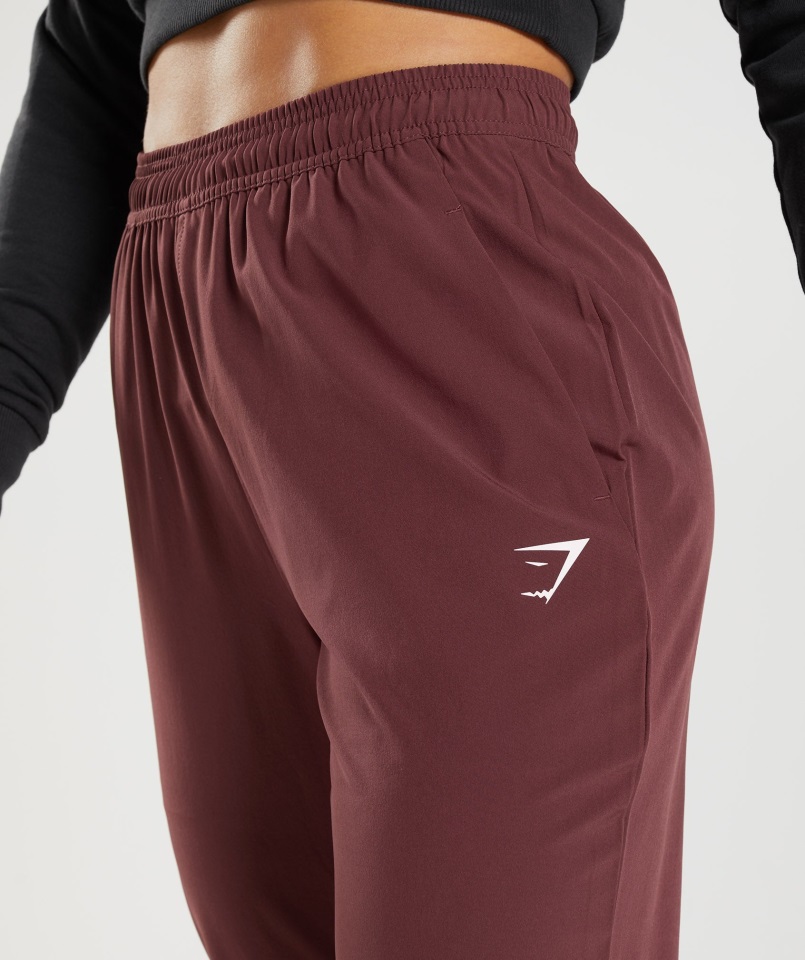 Joggers De Tejido Deportivo Gymshark Marrón Cereza