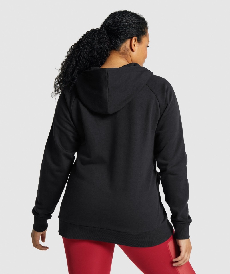 Sudadera Con Cremallera De Entrenamiento Gymshark Negra