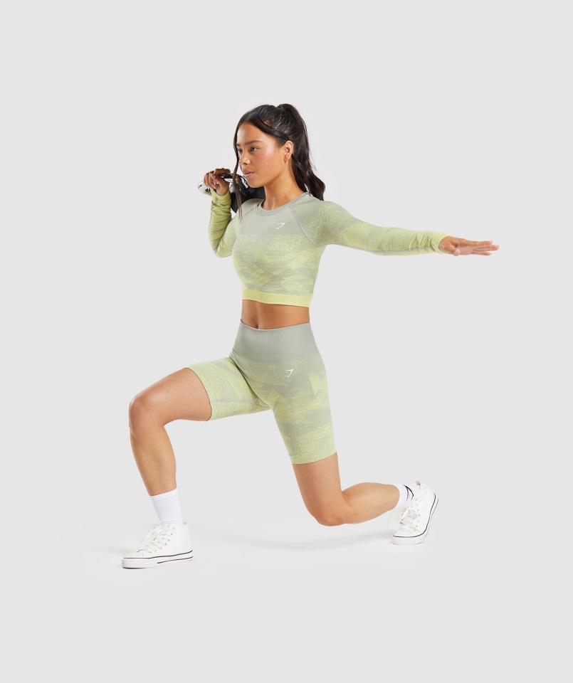 Pantalones Cortos Sin Costuras Gymshark Triangle-taupe Gris Adapt Ombre