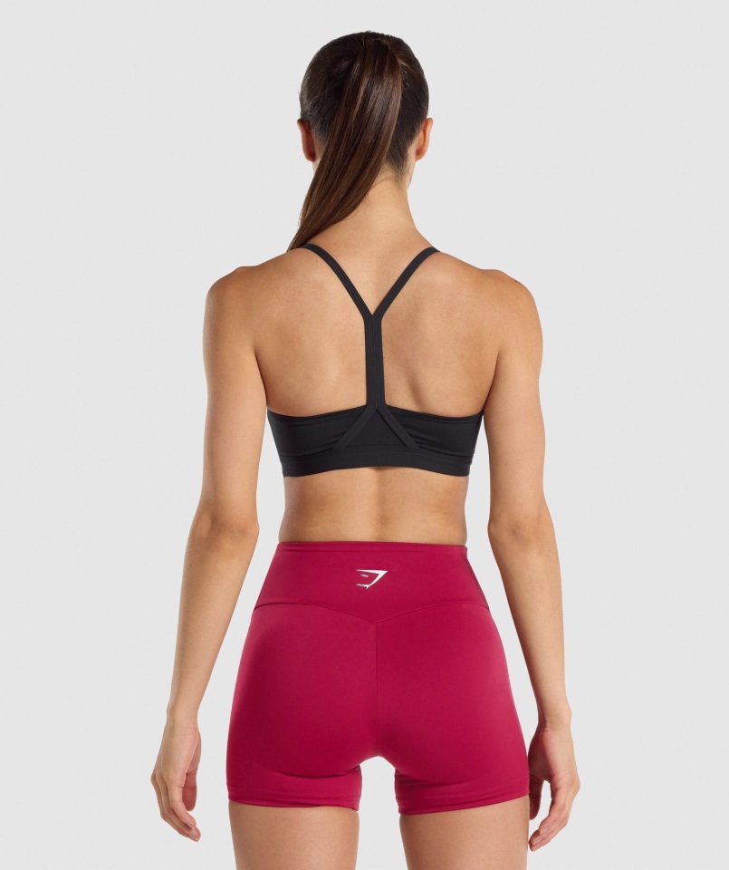 Sujetador Deportivo Gymshark Cuello Pico Negro