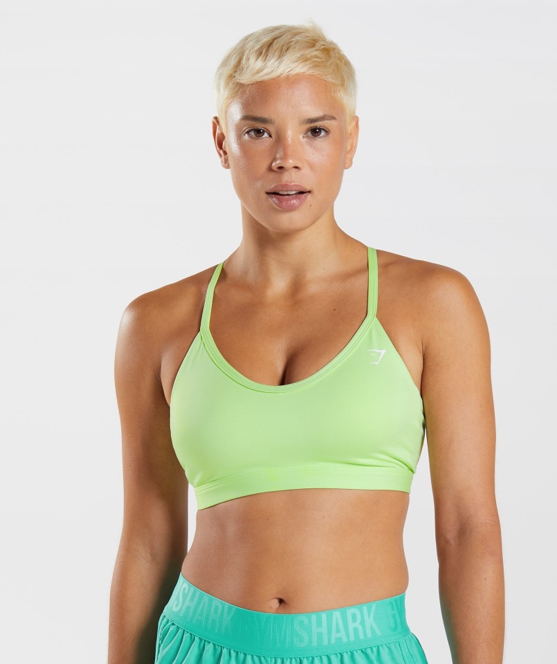 Sujetador Deportivo Gymshark Cuello Pico Verde Kiwi