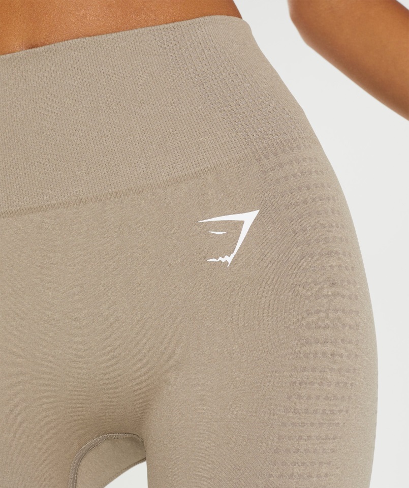 Gymshark Marrón Vainilla Jaspeado Vital Sin Costuras 2.0 Legging