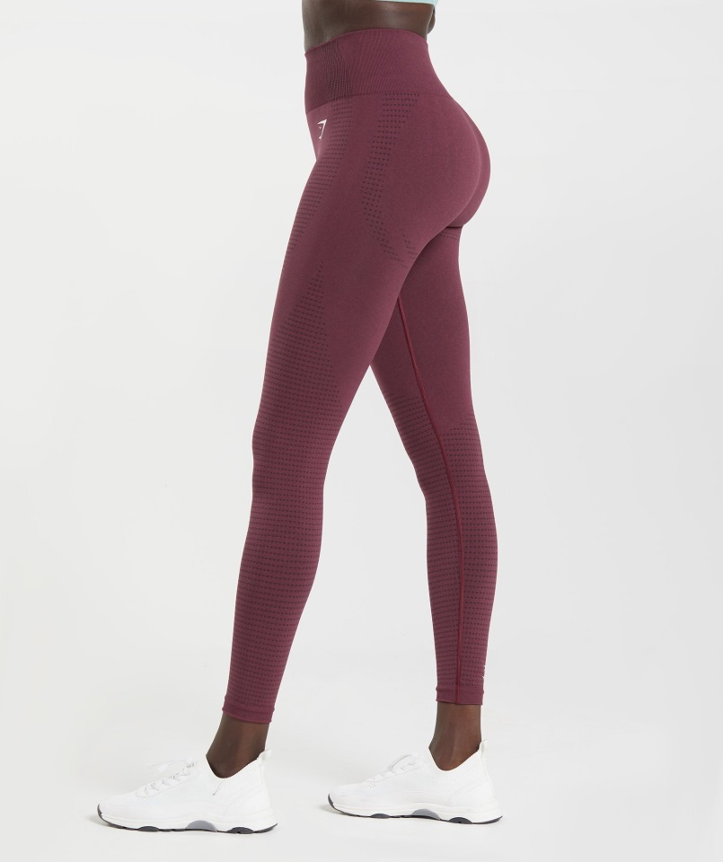 Leggings Gymshark Vital Seamless 2.0 Cocido Granate Jaspeado