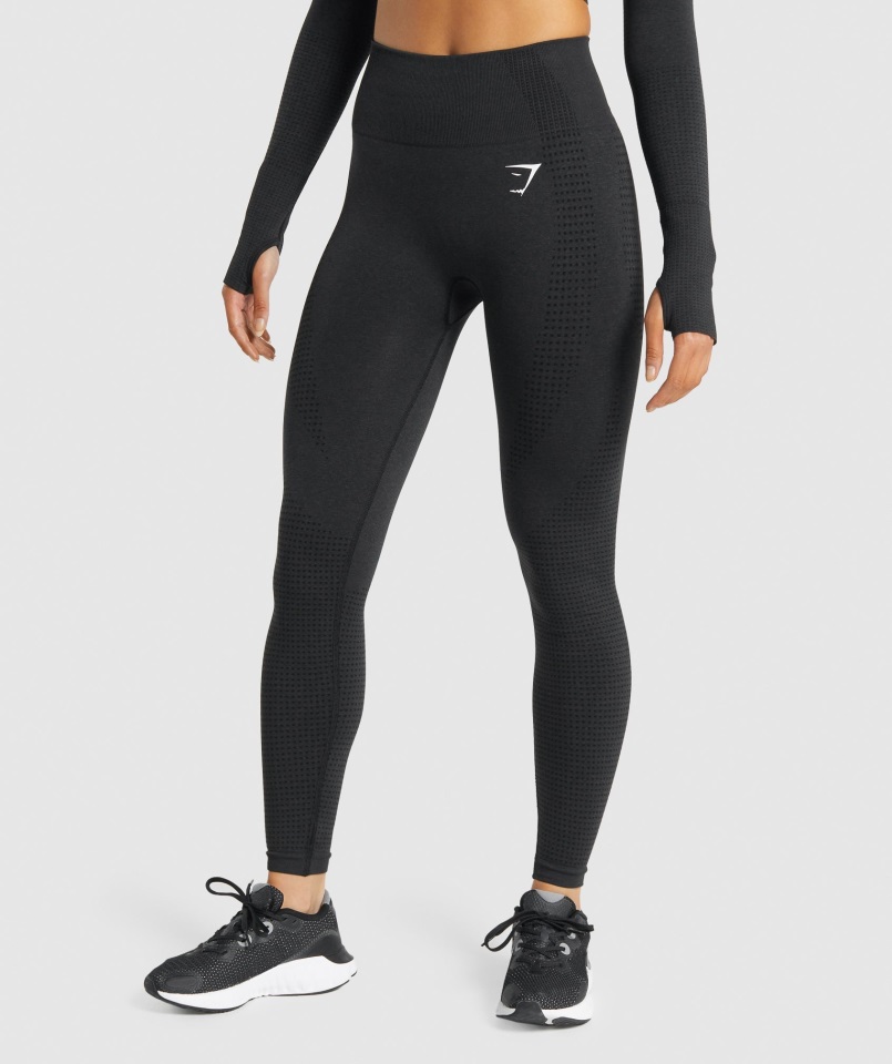Leggings Gymshark Vital Seamless 2.0 Negro Jaspeado