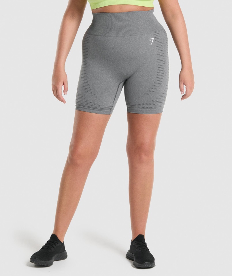 Pantalones Cortos Gymshark Vital Seamless 2.0 Gris Ahumado Jaspeado