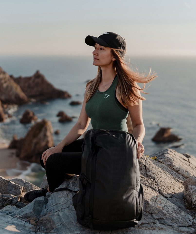 Chaleco Gymshark Vital Seamless 2.0 Verde Oscuro Jaspeado