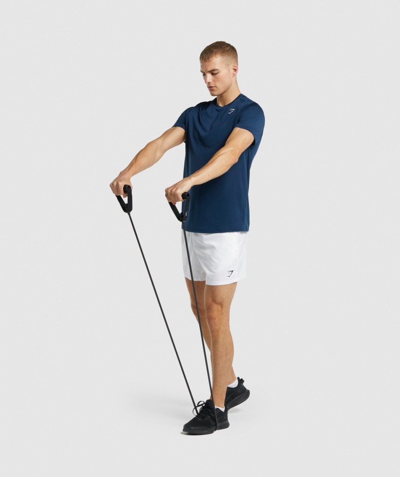 Shorts Gymshark Blancos De Llegada De 5