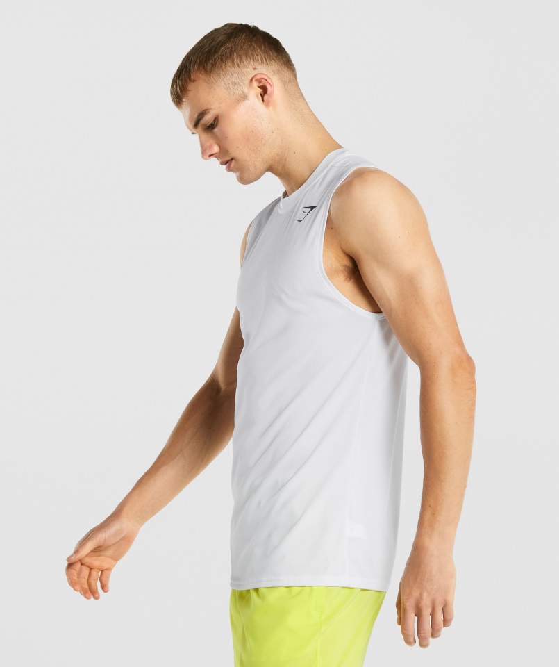 Camiseta Sin Mangas Gymshark Llegada Blanca