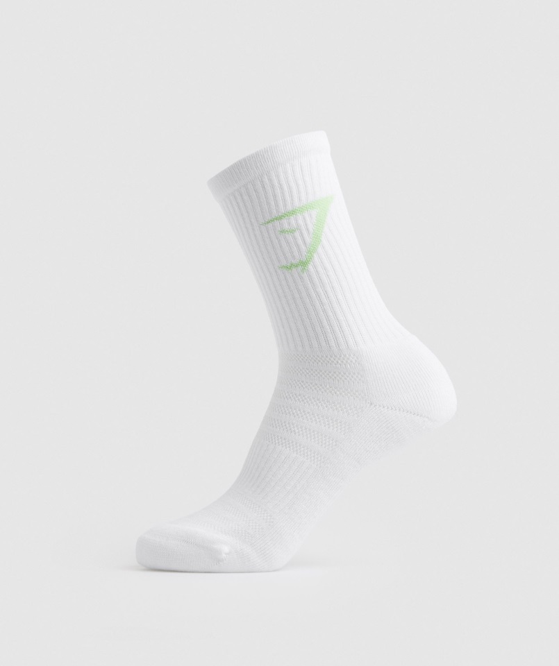 Paquete De 3 Calcetines De Color Blanco Gymshark Crew
