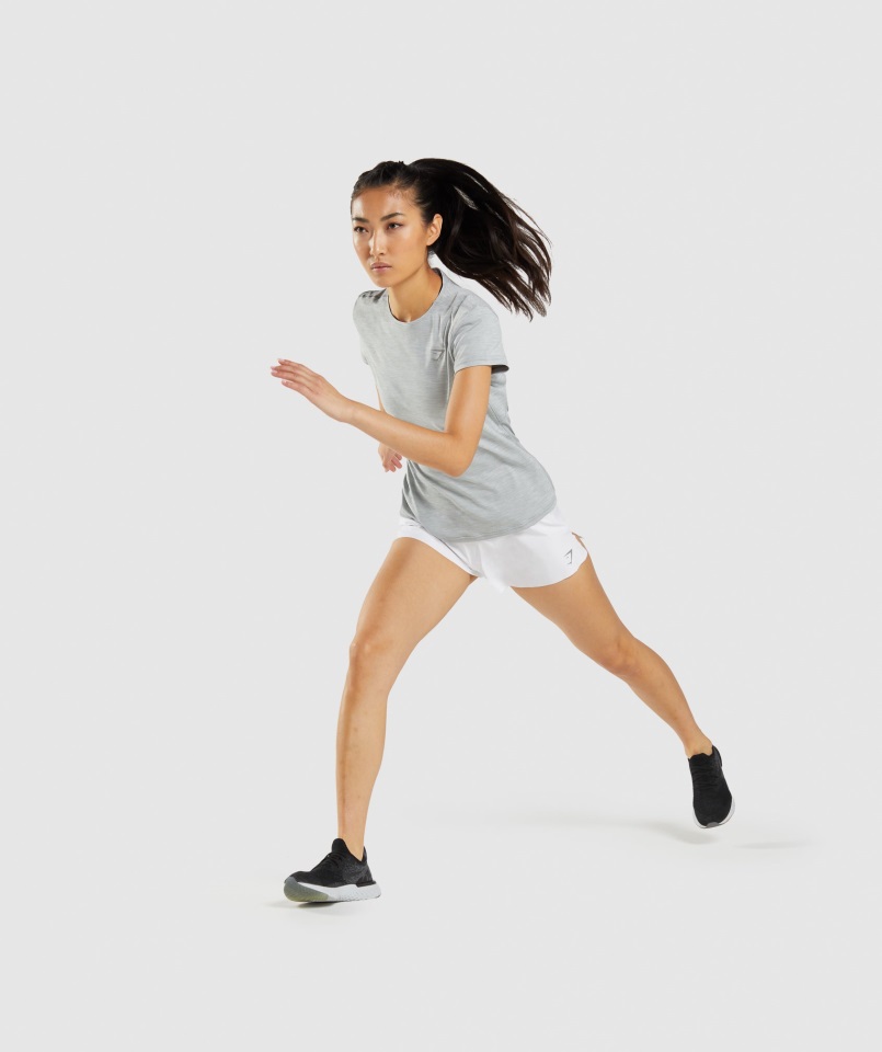 Shorts De Velocidad Gymshark Blanco