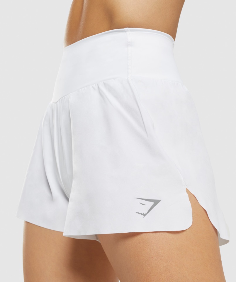Shorts De Velocidad Gymshark Blanco