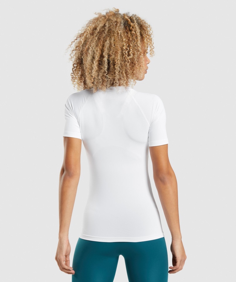 Camiseta Interior De Entrenamiento Gymshark Blanca