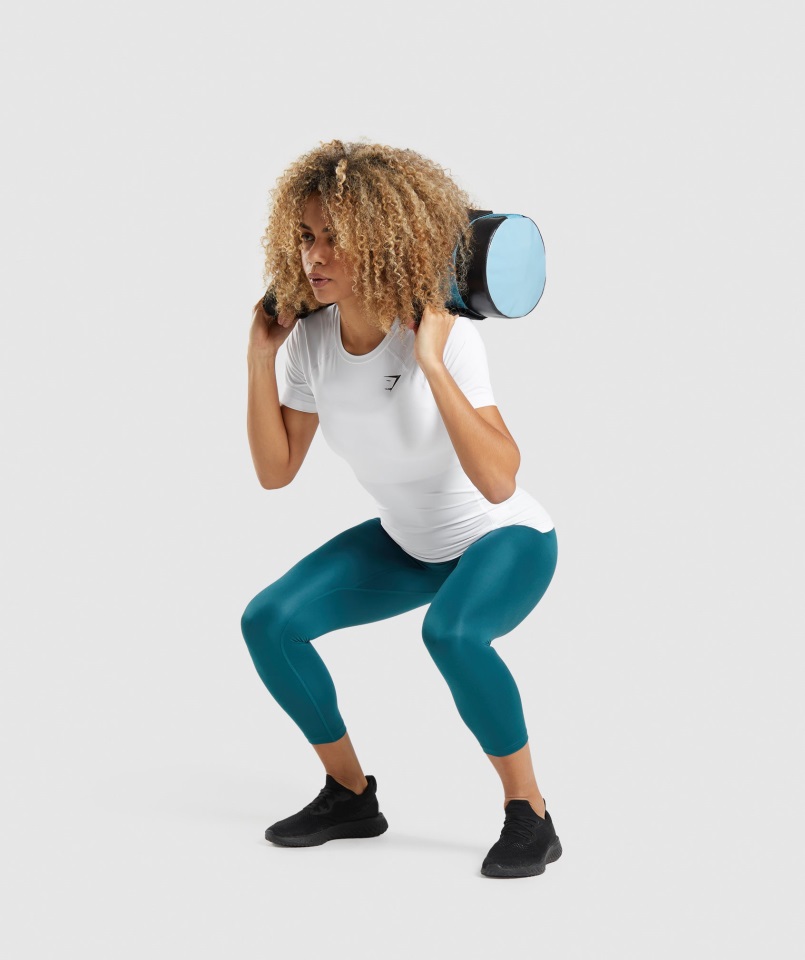 Camiseta Interior De Entrenamiento Gymshark Blanca