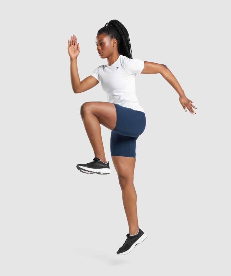 Camiseta Blanca De Entrenamiento Gymshark