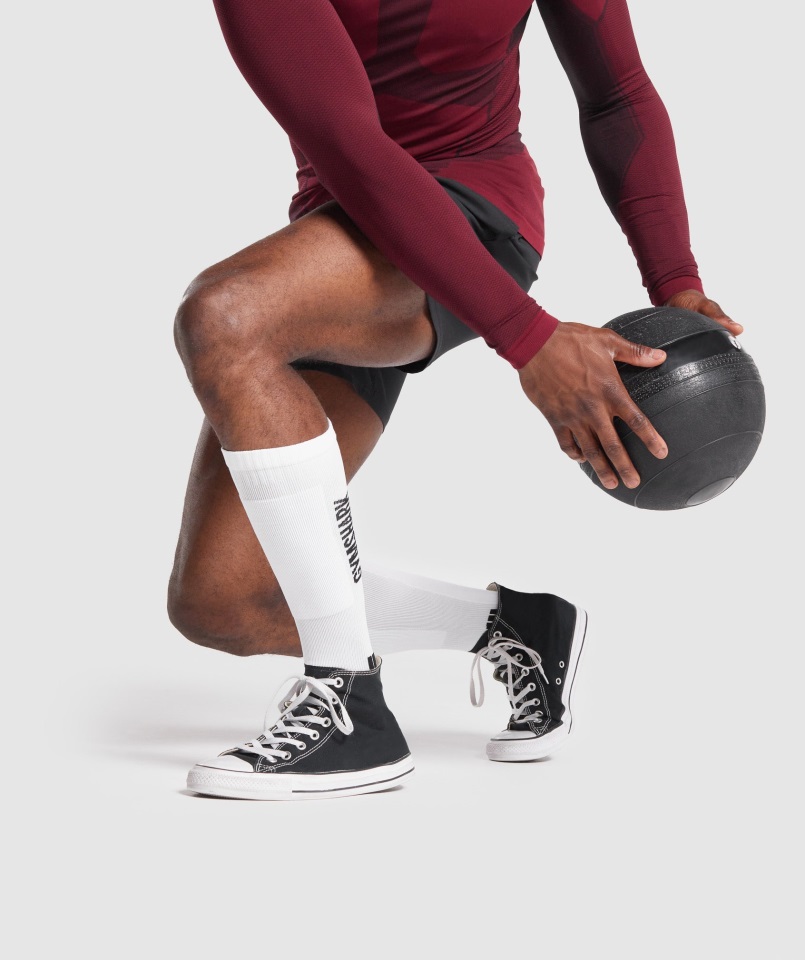 Calcetines De Halterofilia Gymshark Blancos