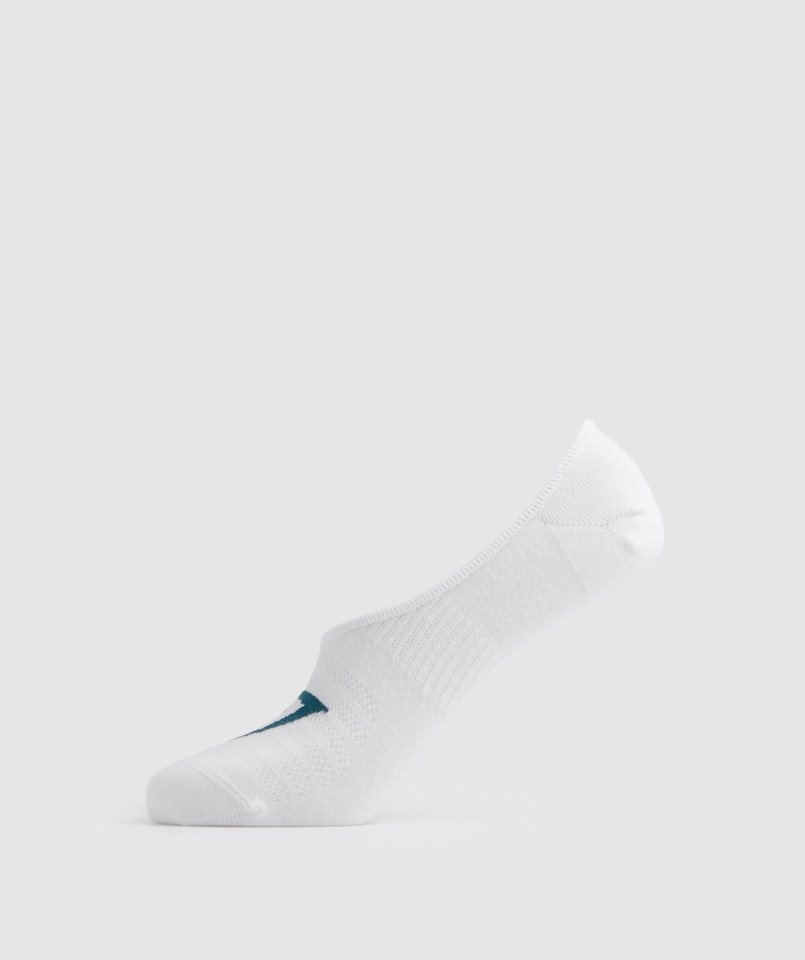 Gymshark Invierno Verde Azulado-perla Azul-blanco No Show Calcetines Paquete De 3