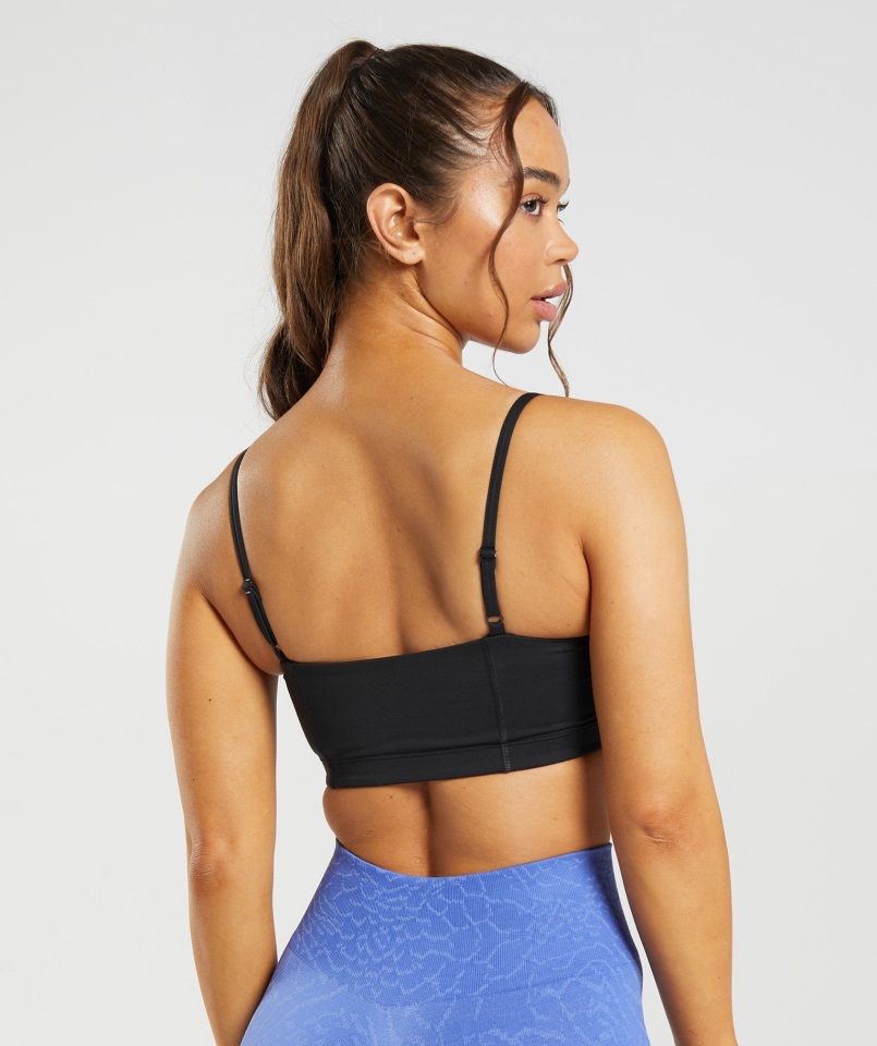 Sujetador Bandeau Legacy Negro Gymshark