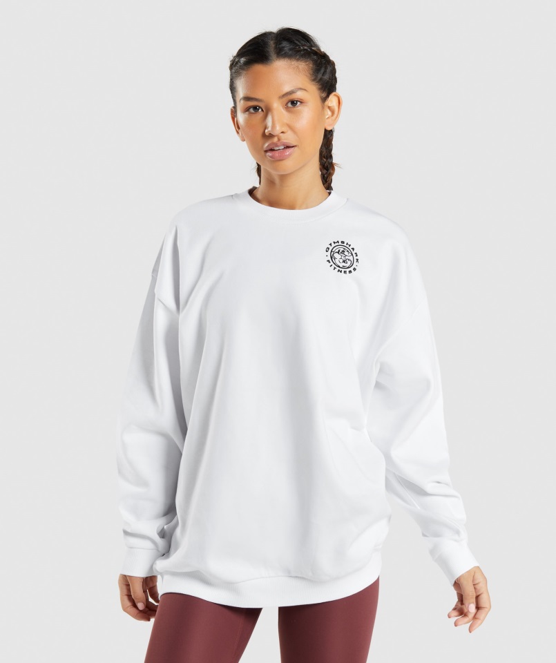 Sudadera Con Gráfico Legacy Gymshark Blanco