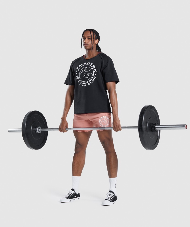 Camiseta De Trapo Heredada Gymshark Negro