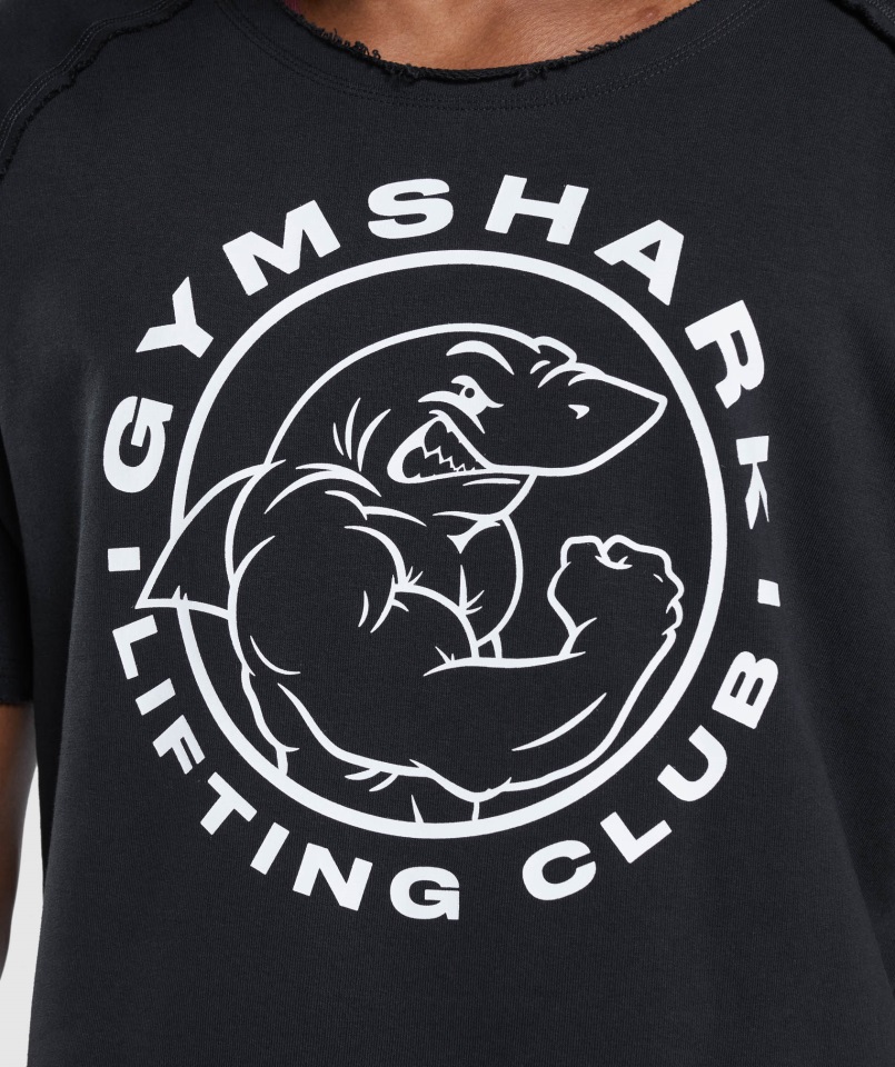 Camiseta De Trapo Heredada Gymshark Negro
