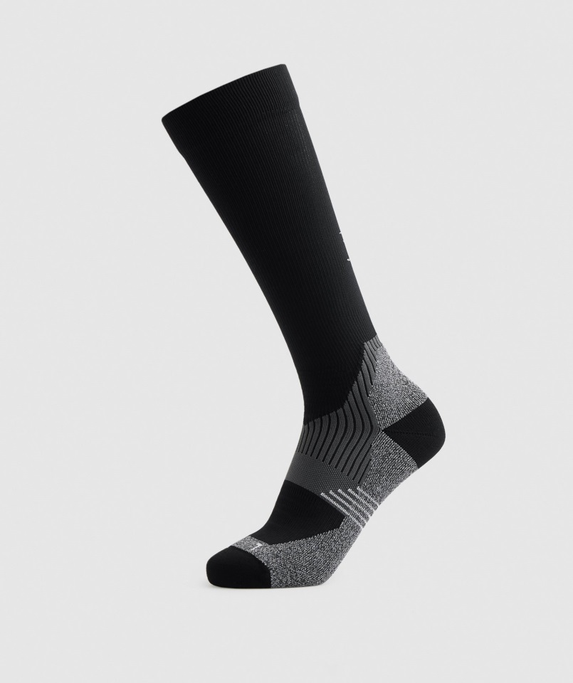 Calcetines Largos Rendimiento Gymshark Negro
