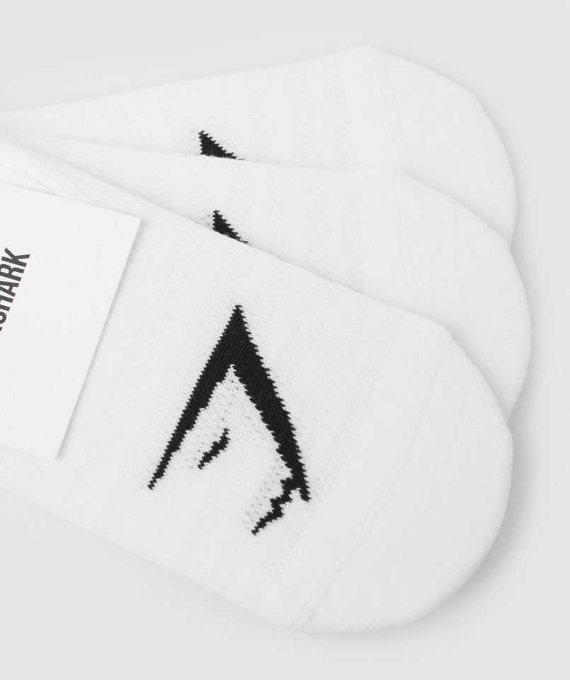 Paquete De 3 Calcetines Invisibles Gymshark Blanco