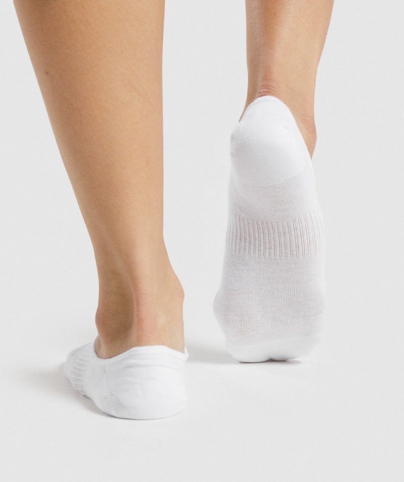 Paquete De 3 Calcetines Invisibles Gymshark Blanco