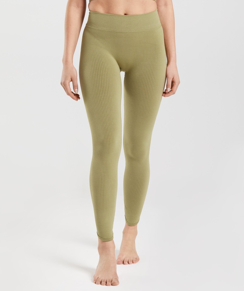 Pausa Leggins Sin Costura Griffin Verde Gymshark